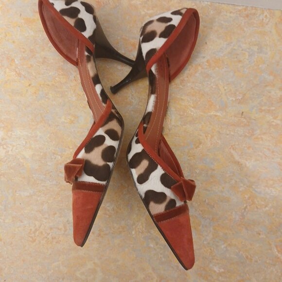 Coach Pony Hair Cheetah Pumps HEELS - Picture 6 of 14